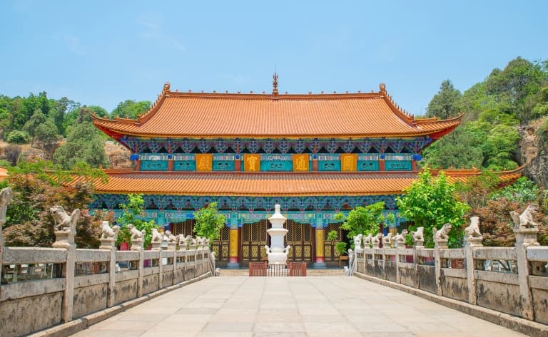Le Marché aux Fleurs et aux Oiseaux, le Temple Yuantong, la Colline de l'Ouest, Temple de Sanqing et le Temple des Bambous